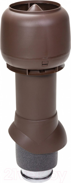 Изображение товара Выход вентиляционный на крышу Vilpe Flow 125/ИЗ/500 RR32 / 350044 (коричневый)