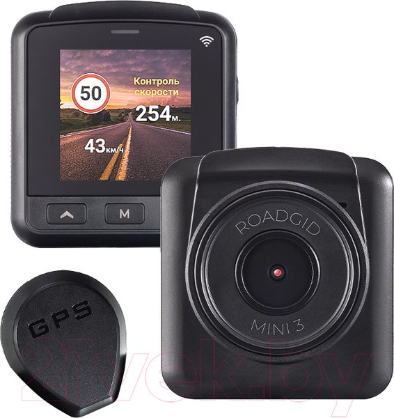 Изображение товара Автомобильный видеорегистратор Roadgid Mini 3 WiFi GPS / 4603805190097