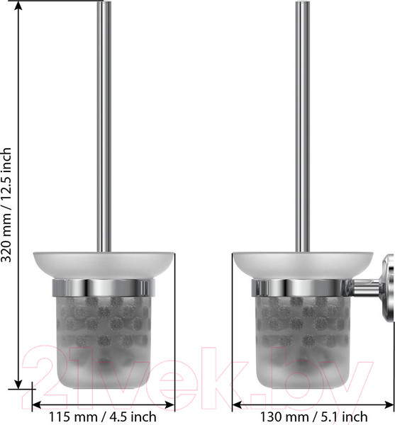 Изображение товара Ершик для унитаза FORA FOR-DP020