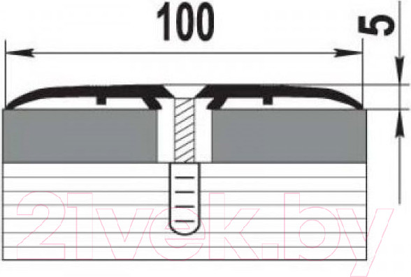 Изображение товара Порог Best Profile А100 КЕ 0.9 (золото)