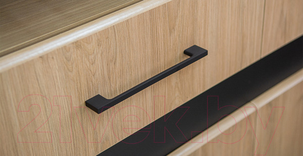 Изображение товара Шкаф Мебель-Неман Стенли МН-037-04 (дуб прованс/черный)