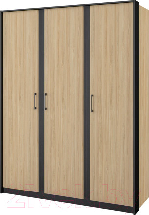 Изображение товара Шкаф Мебель-Неман Стенли МН-037-03 (дуб прованс/черный)