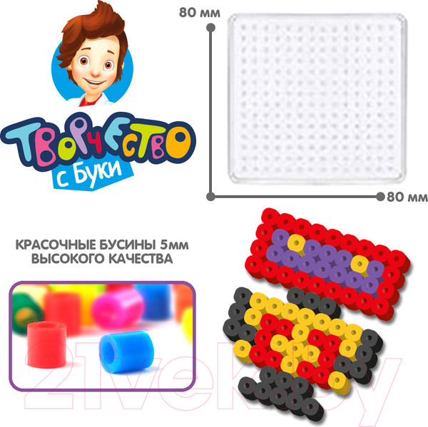 Изображение товара Развивающая игра Bondibon Термомозаика 2D Роботы / ВВ5569