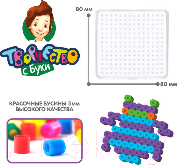 Изображение товара Развивающая игра Bondibon Термомозаика неоновая. Светится в темноте / ВВ5470