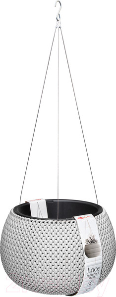 Изображение товара Кашпо Эльфпласт Lace / EP574 (белый)