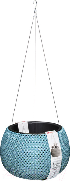 Изображение товара Кашпо Эльфпласт Lace / EP575 (серо-голубой)