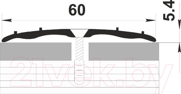 Изображение товара Порог Best Profile А60 РЕ 1.35 (бронза)