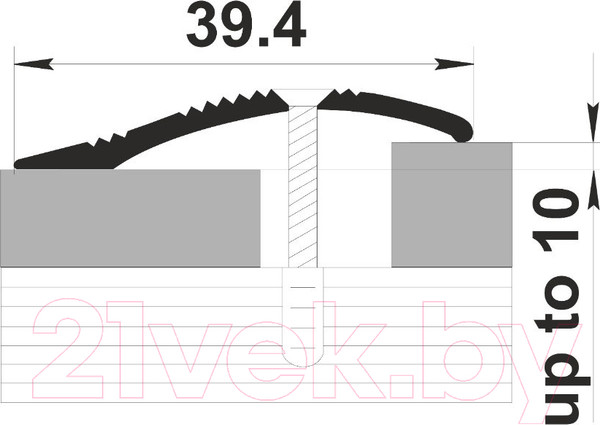 Изображение товара Порог Best Profile С4 РЕ 1.35 (бронза)
