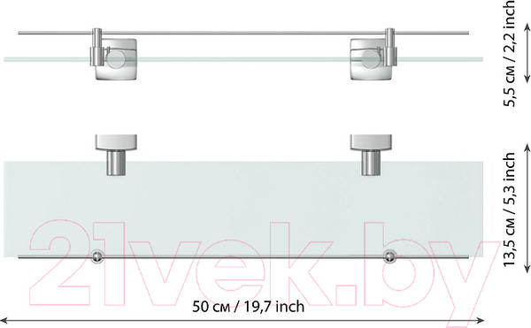 Изображение товара Полка для ванной FORA K034-50M