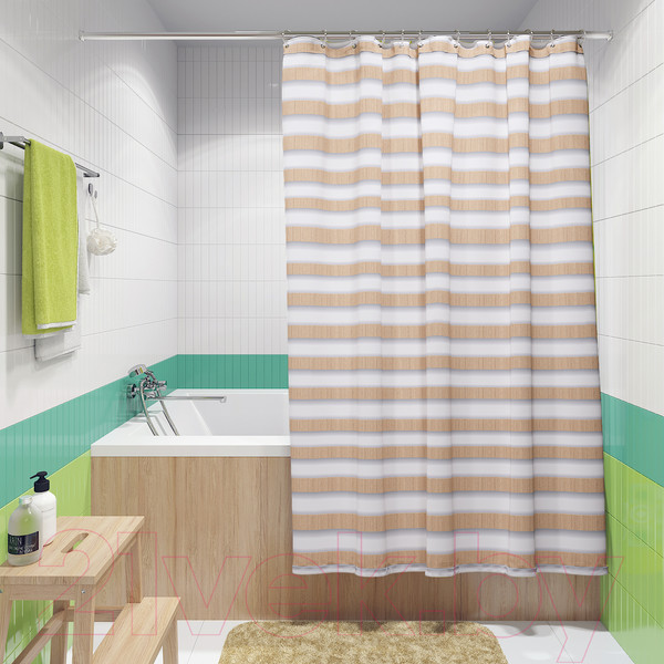 Изображение товара Шторка-занавеска для ванны FORA FOR-SPL201