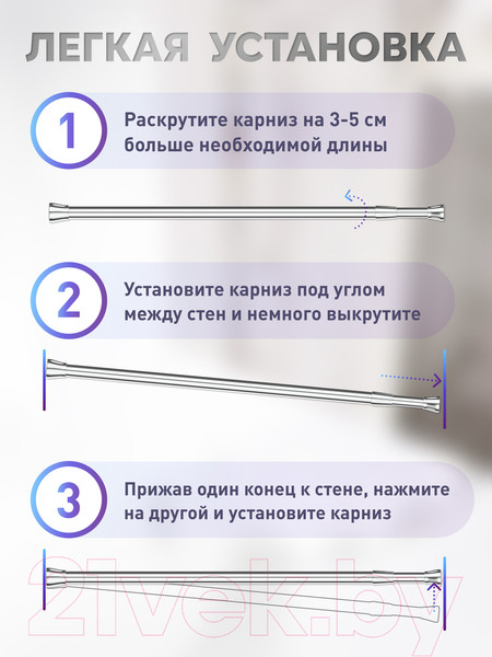 Изображение товара Карниз для ванны FORA 230KBRK