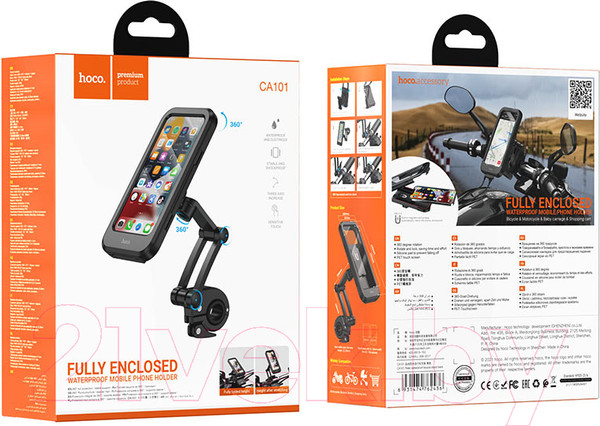 Изображение товара Держатель для смартфонов Hoco CA101 (черный)