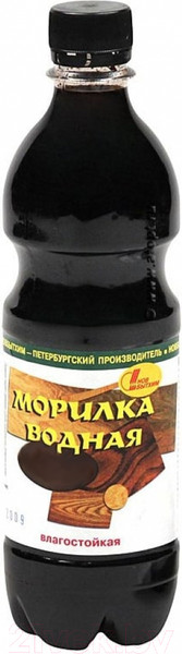 Изображение товара Морилка Новбытхим Водная (бутылка пэт 500мл, эбеновое дерево)