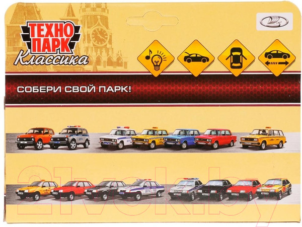 Изображение товара Автомобиль игрушечный Технопарк Lada-2108 Спутник Полиция / 2108-12SLPOL-SR