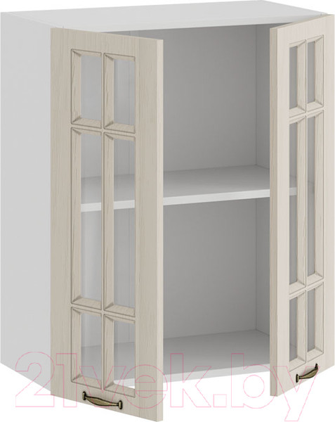 Изображение товара Шкаф навесной для кухни ТриЯ Лина 1В6С (белый/крем)