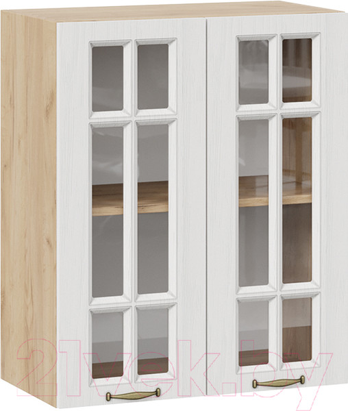 Изображение товара Шкаф навесной для кухни ТриЯ Лина 1В6С (дуб крафт золотой/белый)