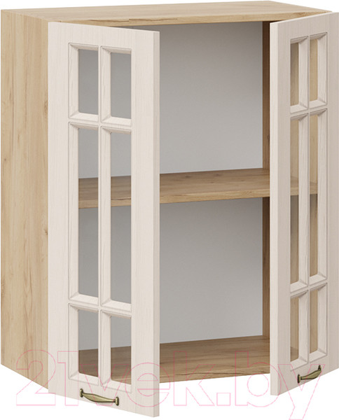 Изображение товара Шкаф навесной для кухни ТриЯ Лина 1В6С (дуб крафт золотой/крем)