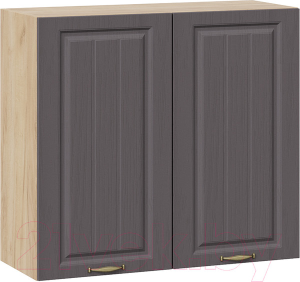 Изображение товара Шкаф навесной для кухни ТриЯ Лина 1В8 (дуб крафт золотой/графит)