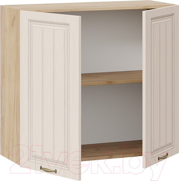 Изображение товара Шкаф навесной для кухни ТриЯ Лина 1В8 (дуб крафт золотой/крем)