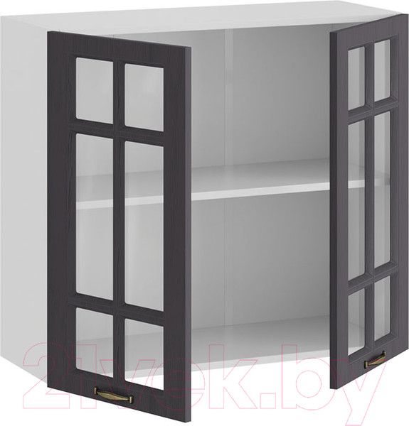 Изображение товара Шкаф навесной для кухни ТриЯ Лина 1В8С (белый/графит)