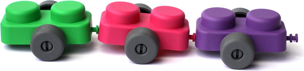 Изображение товара Конструктор Десятое королевство Мягкие кирпичики Plus. Веселый транспорт / 04031