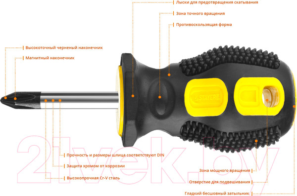 Изображение товара Отвертка Stayer 2510-38-2-z03
