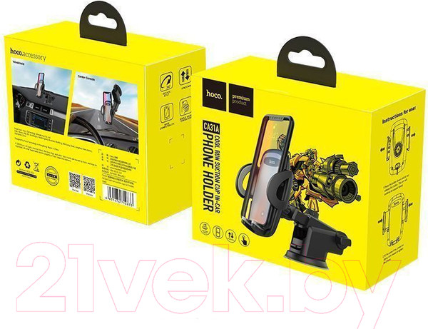 Изображение товара Держатель для смартфонов Hoco CA31A (черный)