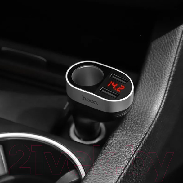 Изображение товара Зарядное устройство автомобильное Hoco Z29 (черный)