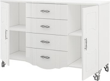 Изображение товара Тумба Мебель-Неман София МН-025-19 (белый глянец/белый)