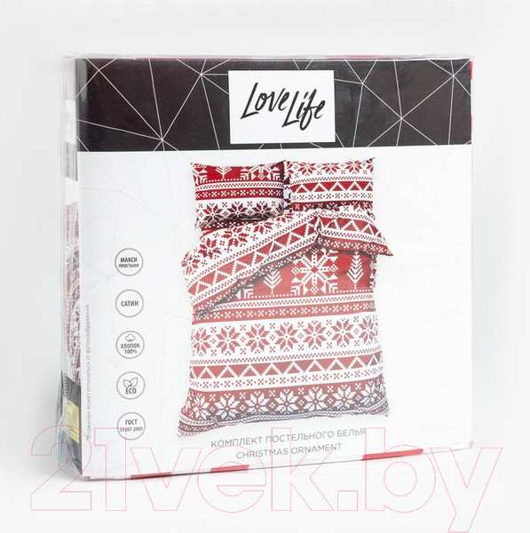Изображение товара Комплект постельного белья Love Life Christmas ornament / 6779067