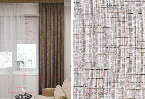 Изображение товара Рулонная штора LEGRAND Меланж 114x175 / 58069578 (бежевый)