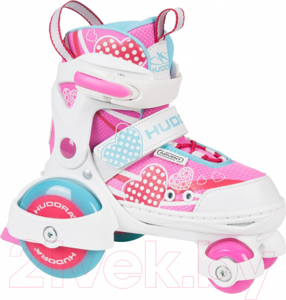 Изображение товара Роликовые коньки Hudora Rollschuh My First Quad Girl Led / 22051 (р-р 26-29)