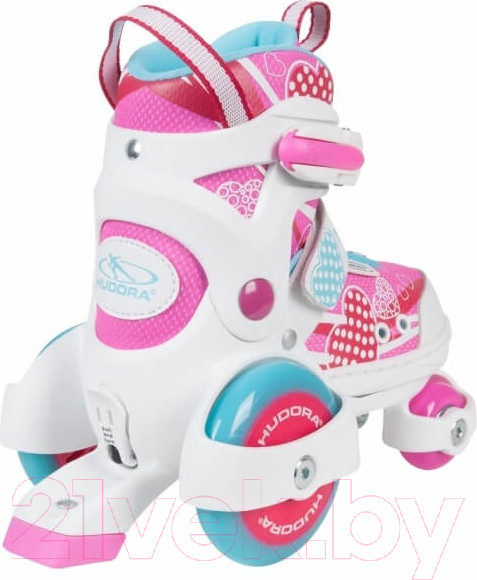 Изображение товара Роликовые коньки Hudora Rollschuh My First Quad Girl Led / 22051 (р-р 26-29)