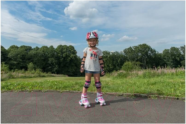 Изображение товара Роликовые коньки Hudora Rollschuh My First Quad Girl Led / 22053 (р-р 30-33)