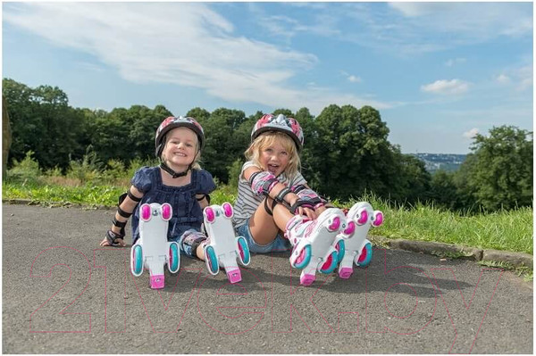 Изображение товара Роликовые коньки Hudora Rollschuh My First Quad Girl Led / 22053 (р-р 30-33)