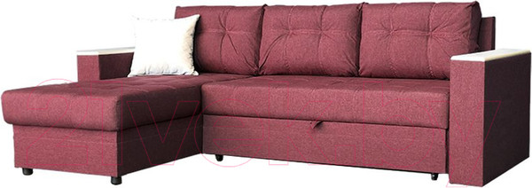 Изображение товара Диван угловой Асмана Фаворит без бара (кватро 09/дуб беленный)