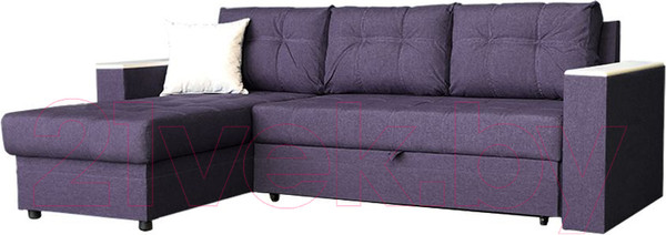 Изображение товара Диван угловой Асмана Фаворит без бара (кватро 10/дуб беленный)