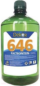 Изображение товара Растворитель Dekor 646 Luxe (900мл)