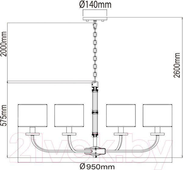 Изображение товара Люстра Chiaro Палермо 386017008