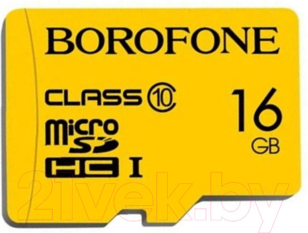 Изображение товара Карта памяти Borofone MicroSDHC Class 10 16GB без адаптера