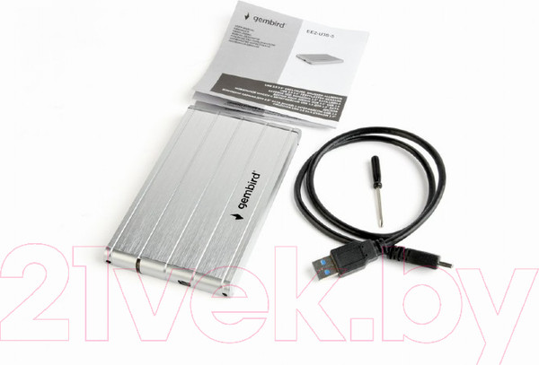 Изображение товара Бокс для жесткого диска Gembird EE2-U3S-5-S (серебристый)