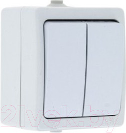 Изображение товара Выключатель EKF Венеция 2кл 10А IP54 / EVV10-023-10-54 (белый)