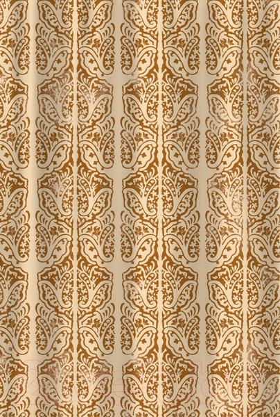 Изображение товара Шторка-занавеска для ванны V-line Барокко 180x180 (бежевый)