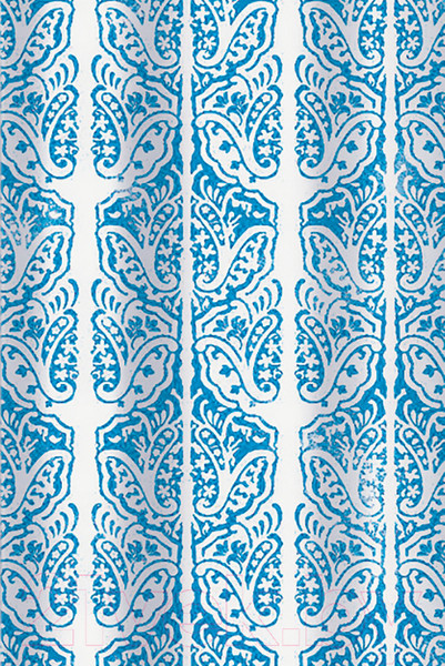 Изображение товара Шторка-занавеска для ванны V-line Барокко 180x180 (голубой)