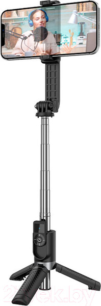Изображение товара Монопод для селфи Borofone BY9 (черный)