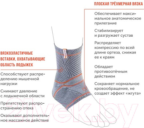 Изображение товара Ортез голеностопный Orlett DAN-201 / M-NRG