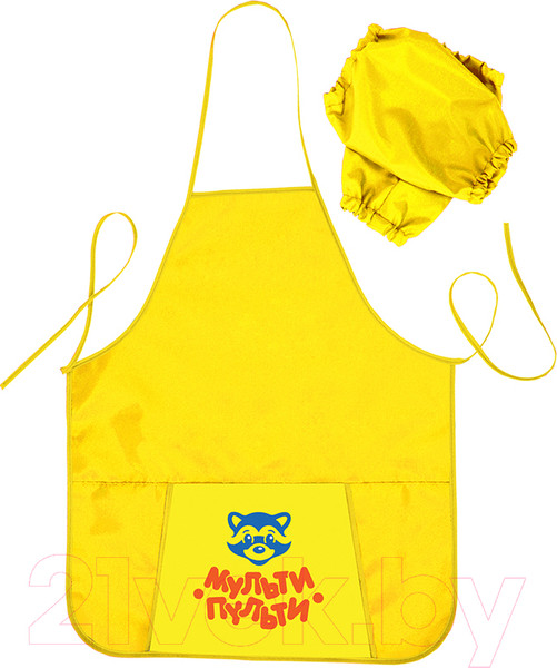 Изображение товара Фартук для творчества Мульти-пульти Приключения Енота / ФТ_13480 (желтый)