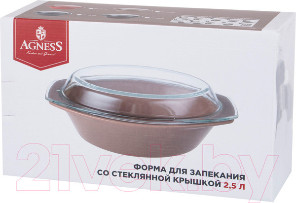 Изображение товара Форма для запекания Agness 189-310 (коричневый)