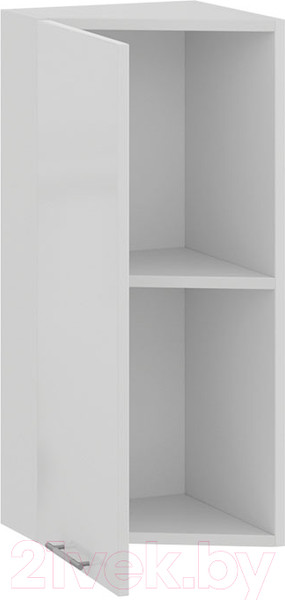 Изображение товара Шкаф навесной для кухни ТриЯ Весна 1В3Т (белый/белый глянец)