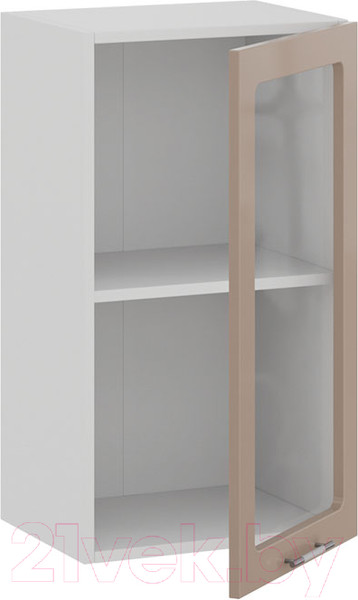 Изображение товара Шкаф навесной для кухни ТриЯ Весна 1В4С (белый/кофе с молоком)